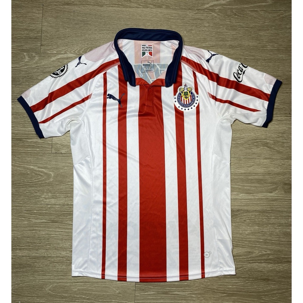 Authentic‎ 18/19 Puma Chivas Guadalajara Mundial De Clubes Soccer Jersey MEDIUM
